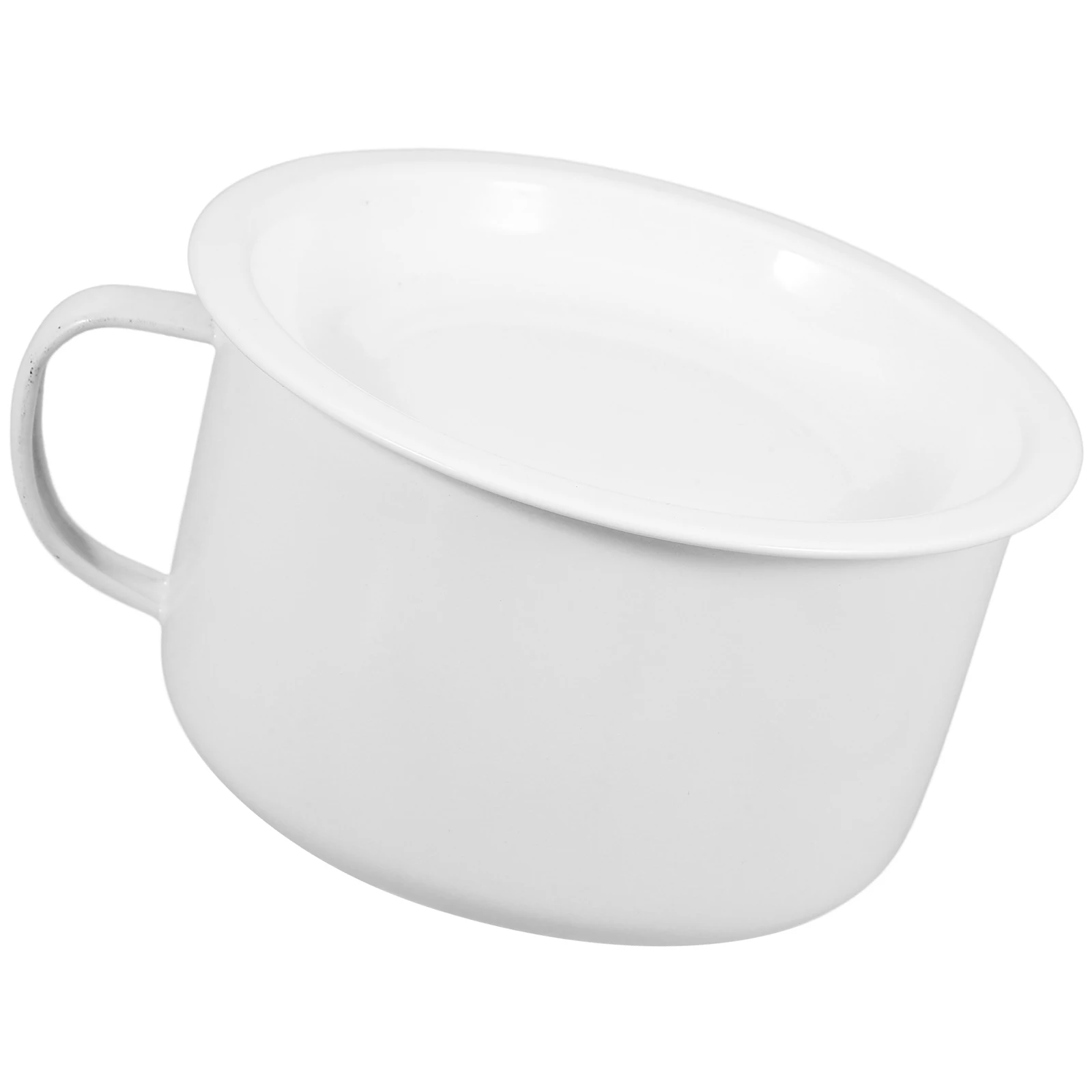 

Enamel Instant Noodle Bowl Serving Bowls with Handle Ramen Soup Microwavable Enamelware Tableware