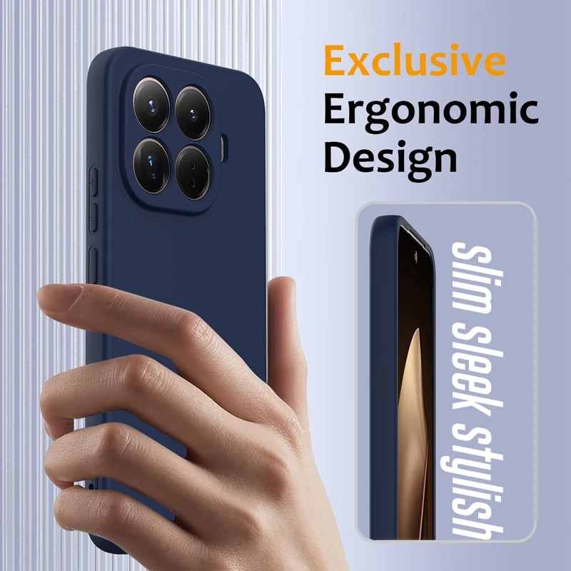 

Чехол для Xiaomi 15T Pro, магнитный мягкий жидкий силиконовый ремешок, защитный чехол с подкладкой из микрофибры для Xiaomi Mi 15T Pro