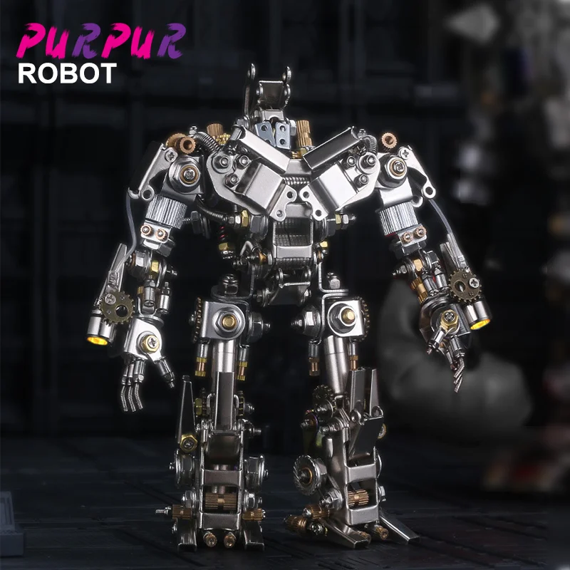 Punk 3D Metal Puzzle Assembly Model, Deformation Robot Warrior Toy, Gift for Boys and Adults