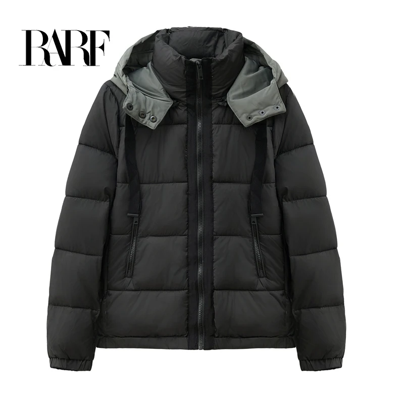 RARF 2024 stock women\'s hat detachable padded jacket short jacket thick thermal top