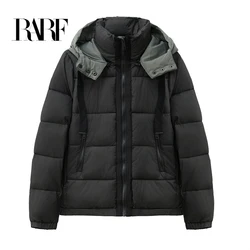 RARF 2024 stock women's hat detachable padded jacket short jacket thick thermal top