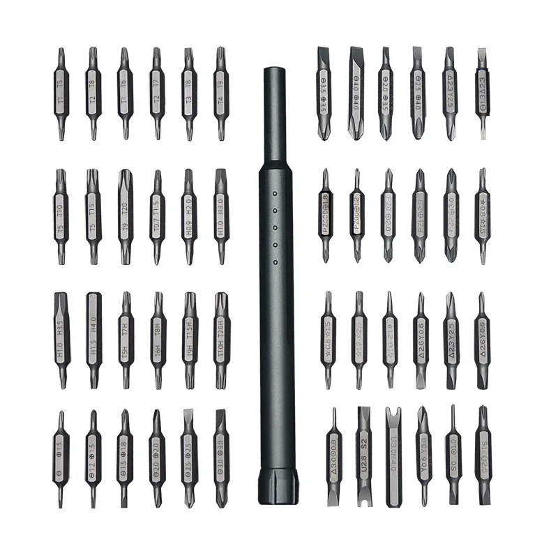 96 Buah Set Obeng S2 Phillips Slotted Precision Multifungsi Screw Driver Bit Mobile Notebook Maintenance Tool Hand Tools