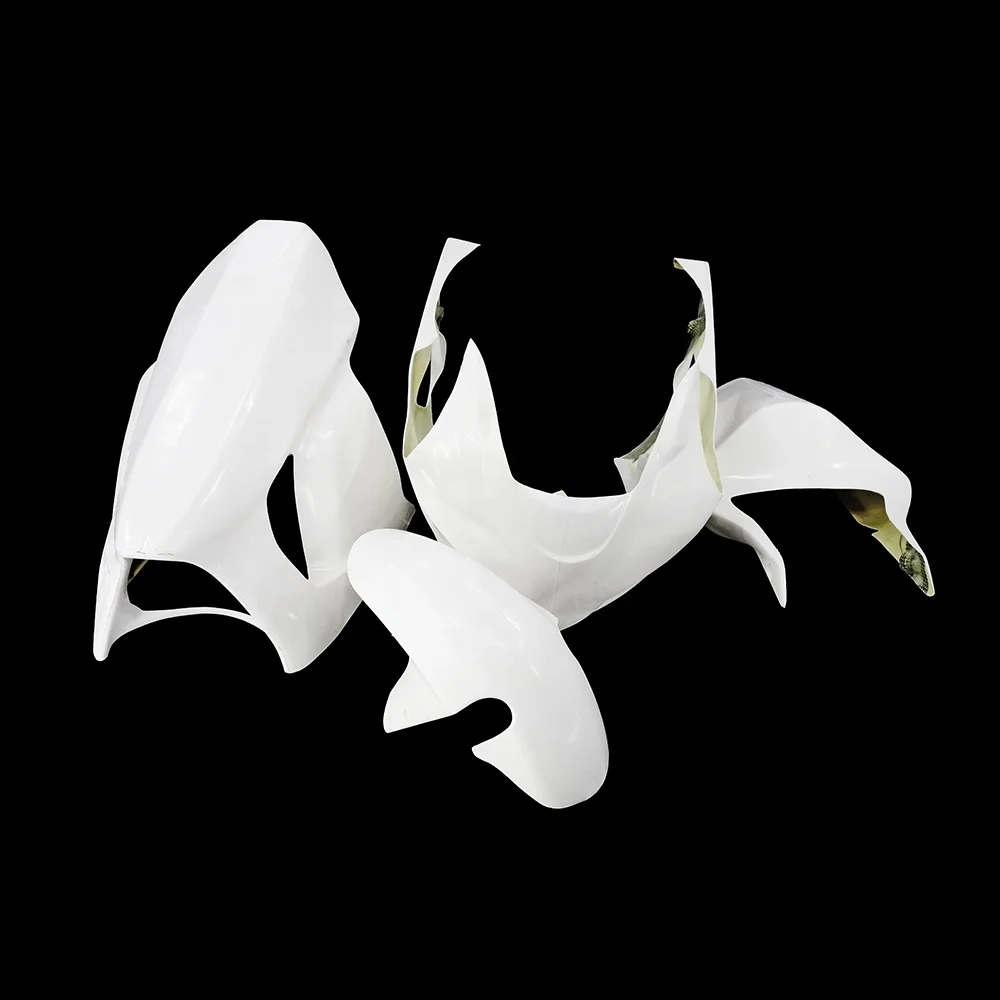 Motorcycle Fiberglass Race Fairing Bodywork Body Kit for GSXR1000 2003 2004 With Race Tail White Gelcoat