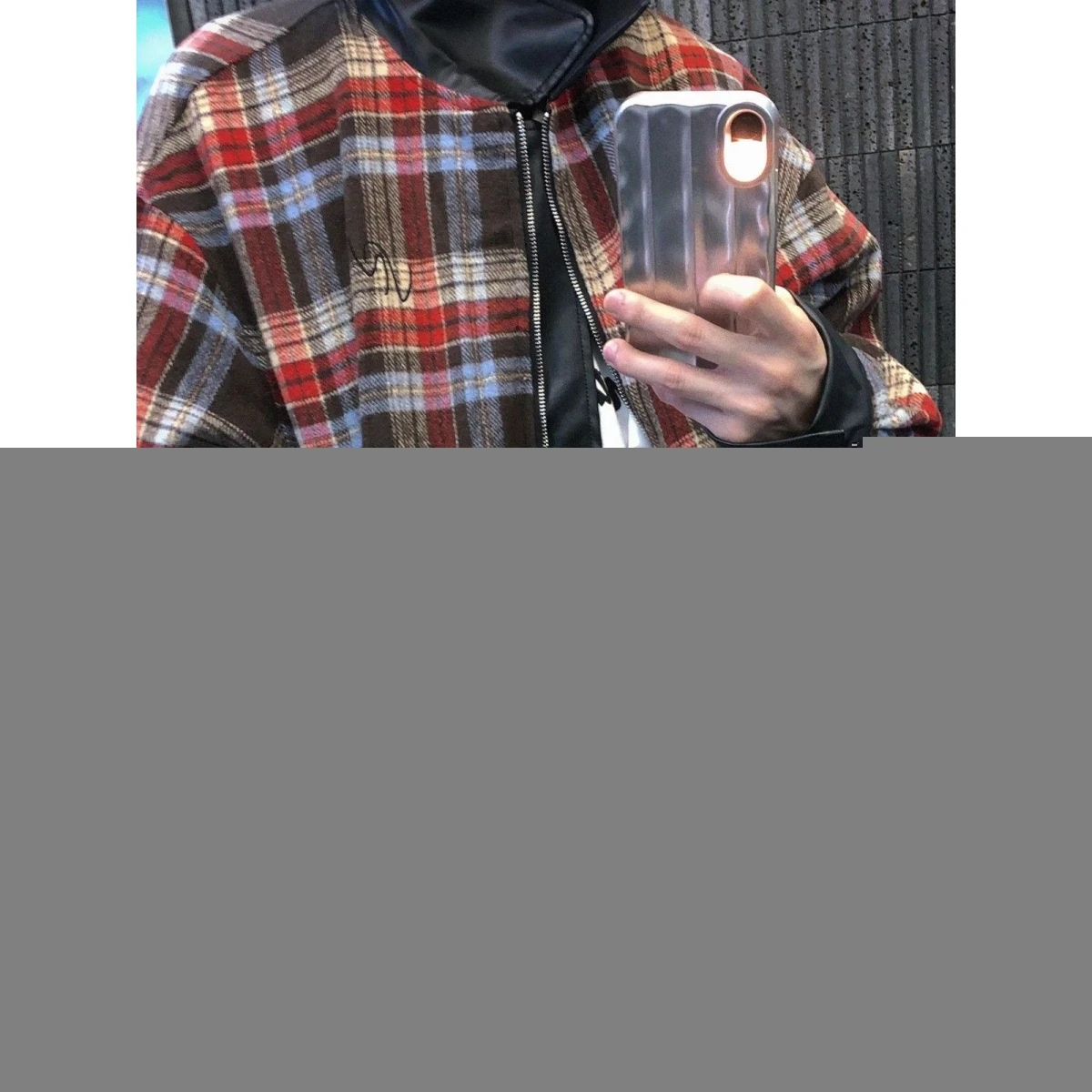 

Двусторонняя куртка из искусственной кожи в клетку для мужчин и женщин, свободная повседневная, с контрастными цветами, с отложным воротником, верхняя одежда для пар