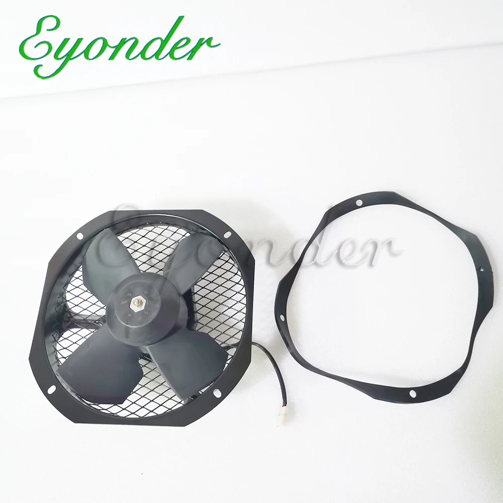 AC A/C Aircon Air Conditioning Conditioner Electric Electronic Cooling Radiator Condenser Fan 24V for Toyota Coaster Mini Bus