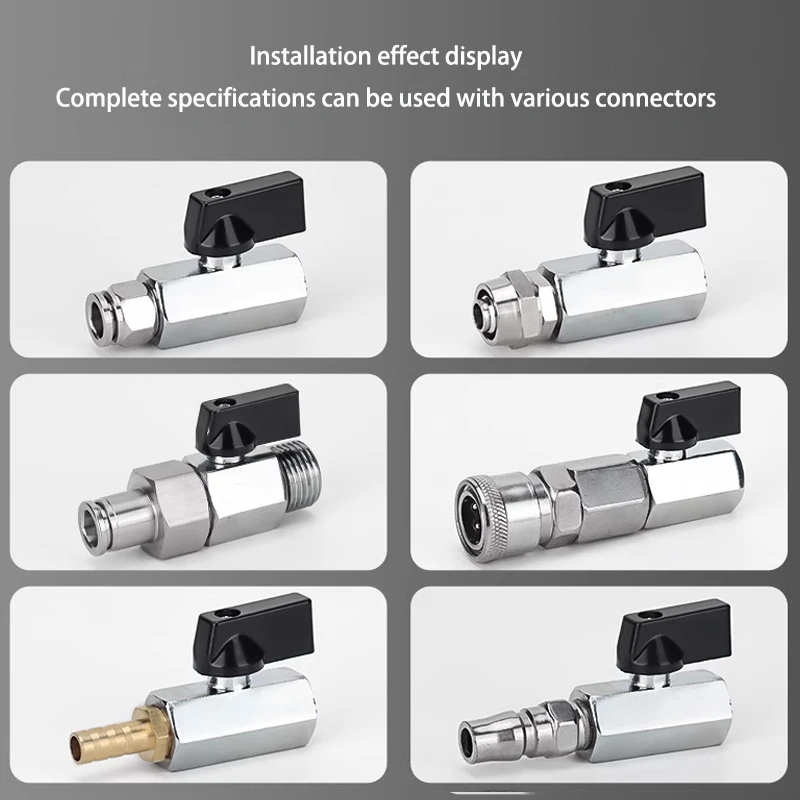 1/8 "1/4" 3/8 "1/2" G موضوع مستقيم NPT ذكر إلى أنثى ضاغط الهواء المياه الغاز النفط اغلاق صمام النحاس صمام كروي صغير #4