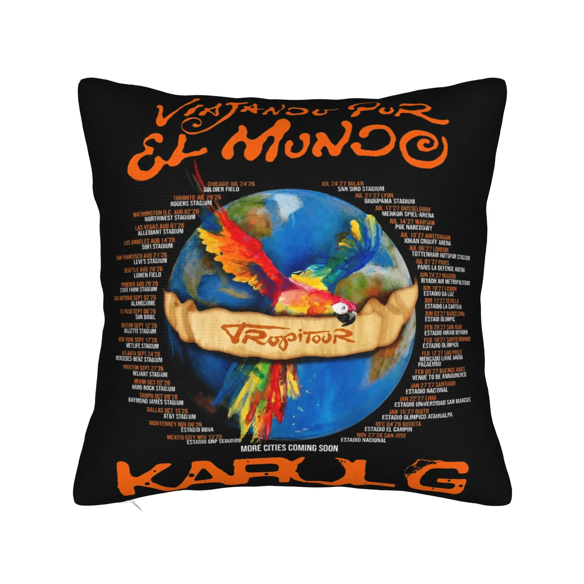 No Me Arrepiento De Sentir Tanto Karols G NMADST  Pillowcases Accessories Soft Cushion Cover Pillow Covers