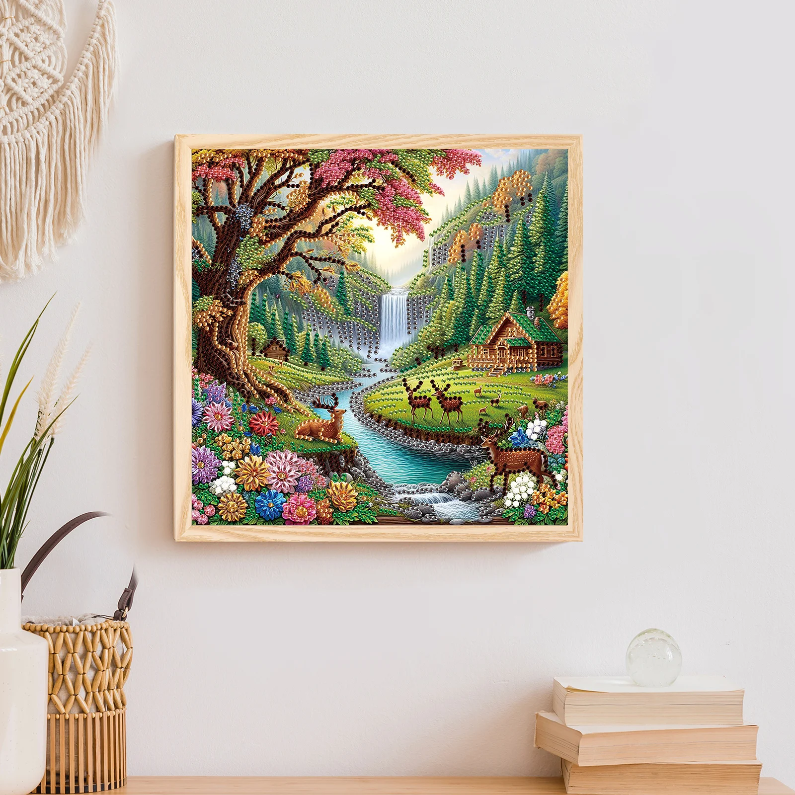 5D DIY Diamond Painting Kit Deer Landscape Decoration DIY Alien Diamond Mosaic Art Gift Crafts Wall Home Decoration view 5
