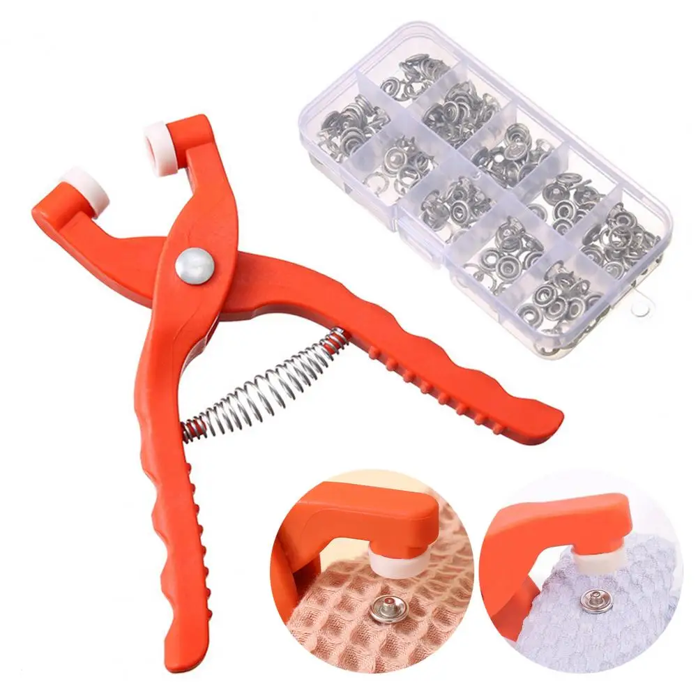 1 Set Multifunctional Crocheting Doll Safety Eye Plier Prong Snap Button Plier Five-Claw No-Sew Snap Fastener Press Pliers Tool