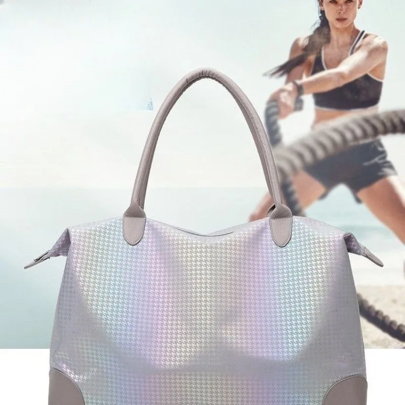Large Capacity Short Trip Bag, Portable Yoga Bag Women's Lightweight Shoulder Bag Leisure Sports, Large Capacity Trendy Handbags