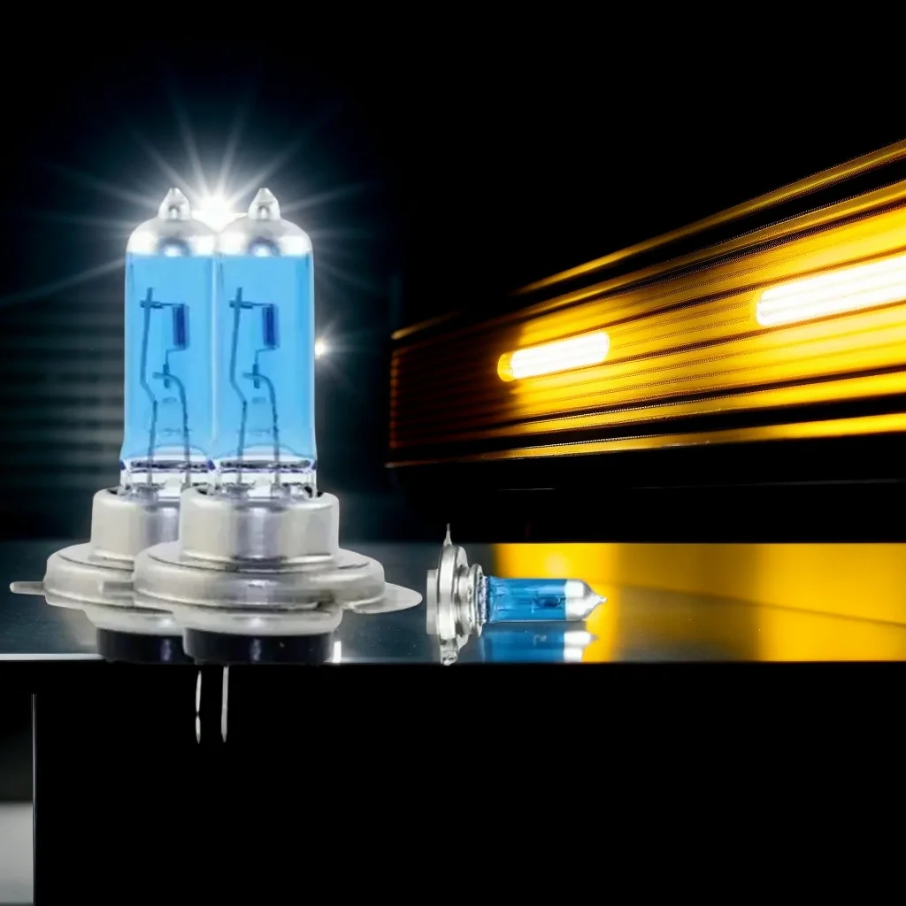 

2 шт. H7 100 Вт 12 В галогенные противотуманные фары - супер яркие белые автомобильные фары для парковки и вождения высокой мощности