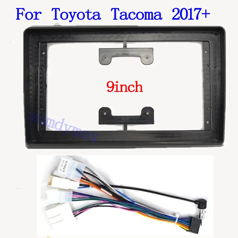 

Автомобильный радиоприемник для Toyota TACOMA 2016 2017 2018, DVD стерео рамка, адаптер, монтажная панель, комплект отделки панели