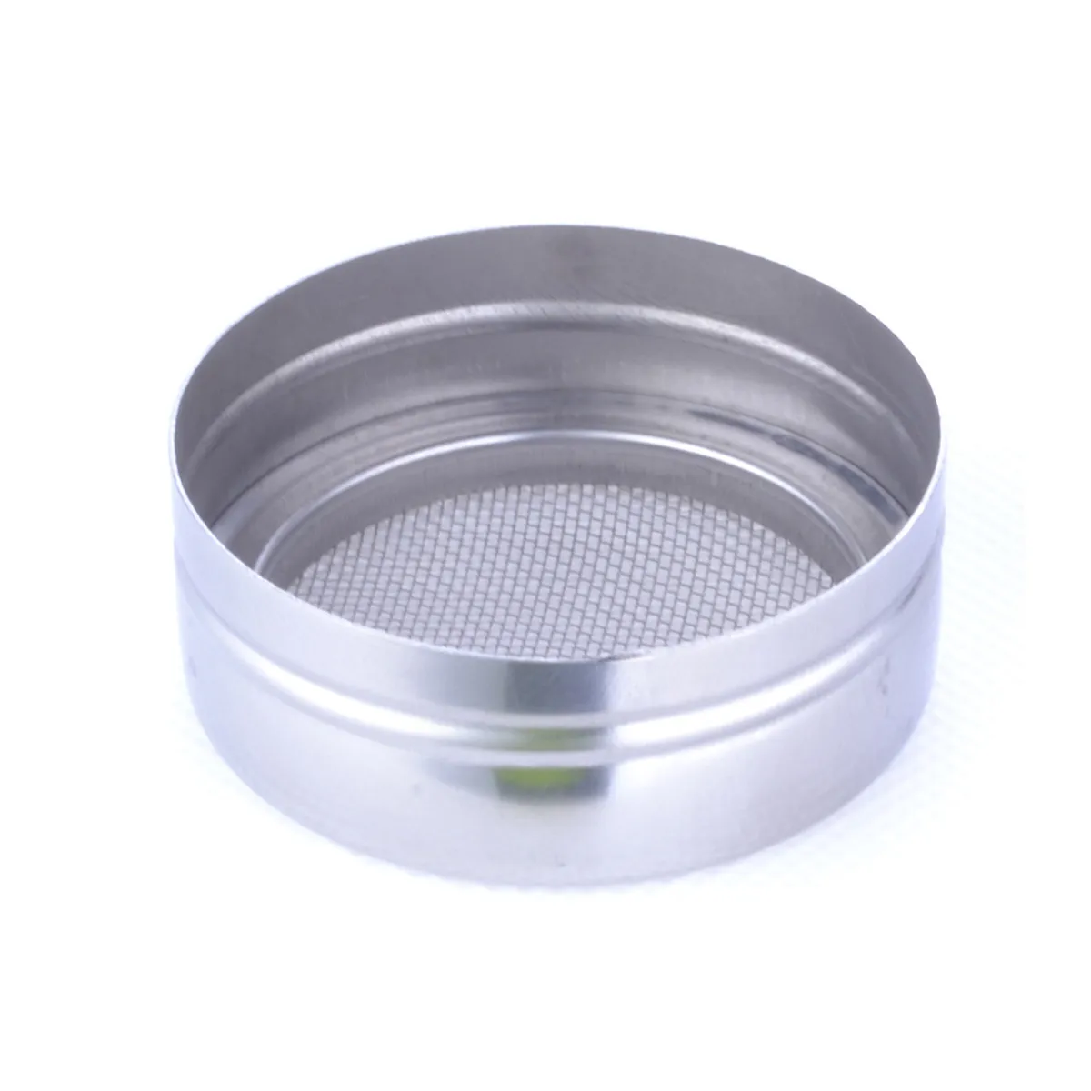 Premium Food Grade Stainless Steel Spice Jar with Internal Mesh Divider for Herbs Seasonings Powders Cocoa Coffee - Rust Proof