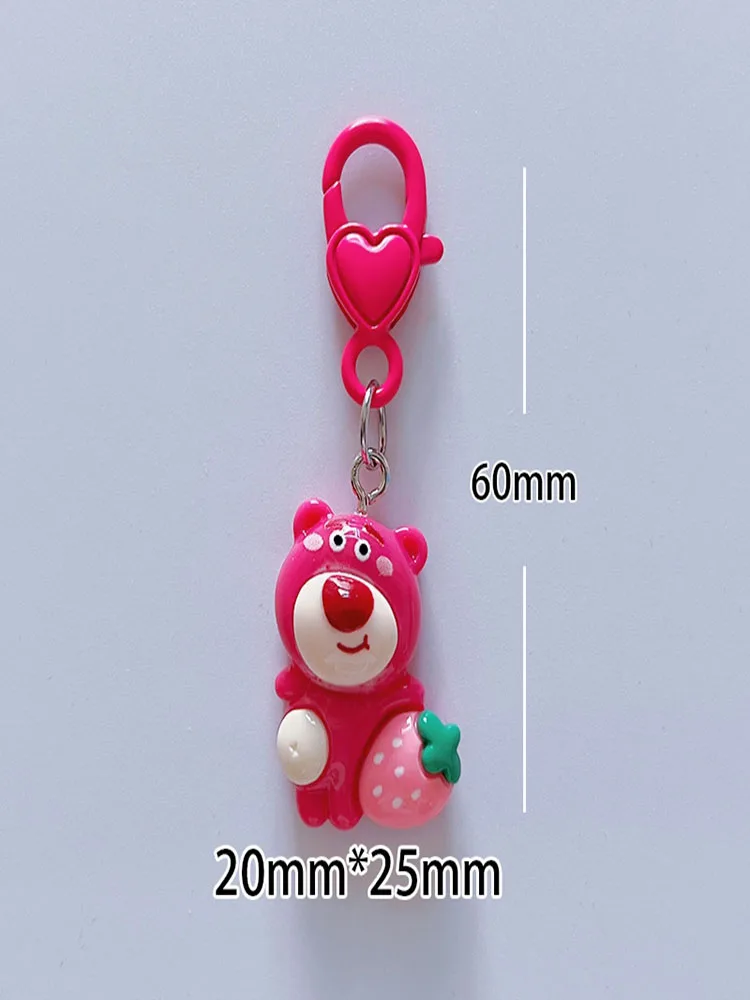 Disney Toy Story Portachiavi Ciondolo Borsa Lotso Bear Action Figure Portachiavi Giocattoli Ornamento da collezione Bambole Coppia Regalo di compleanno