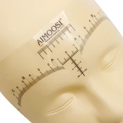 3PCS Disposable Eyebrow Stencil Microblading Ruler Sticker Eyebrow Tattoo Eyebrows PVC Transparent Supples Tattoo Accessories