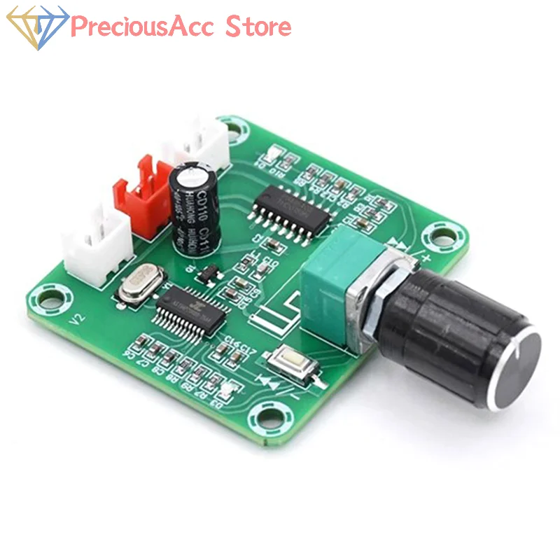 XH-A158 Bluetooth 5.0 Audio Amplifier PCB, Wireless Power Module for DIY Speaker Building, Compact Board for Custom Sound