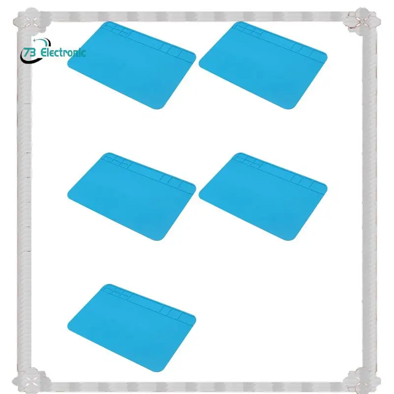 

24-Hour Delivery 5X Insulation Silicone Soldering Repair Mat Heat Resistant Work Pad For Mobile Phone PCB BGA Soldering Iron Rep