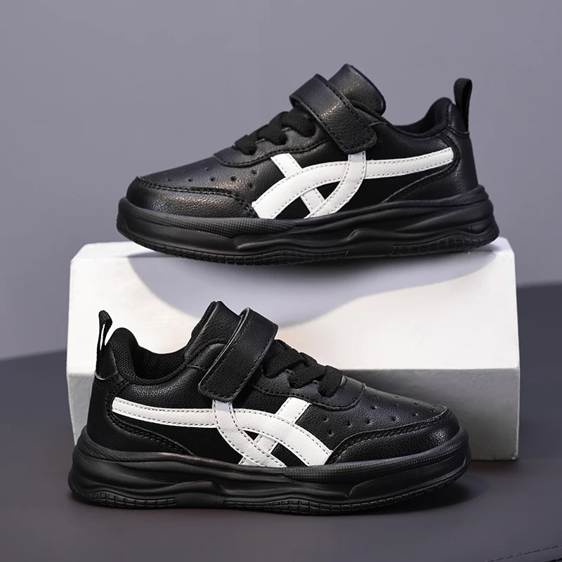

Luxury Children Shoes Boys Leather Sneaker PU Leather Autumn Kids School Running Sports Shoes New Boys Casual Sneaker