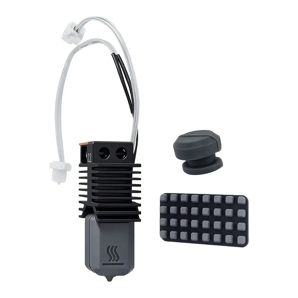Hardened Steel Hot End Assembly for Snapmaker Includes 0.2/0.4/0.6/0.8mm Nozzles Silicone Sleeve Heater and Leak Proof Pad