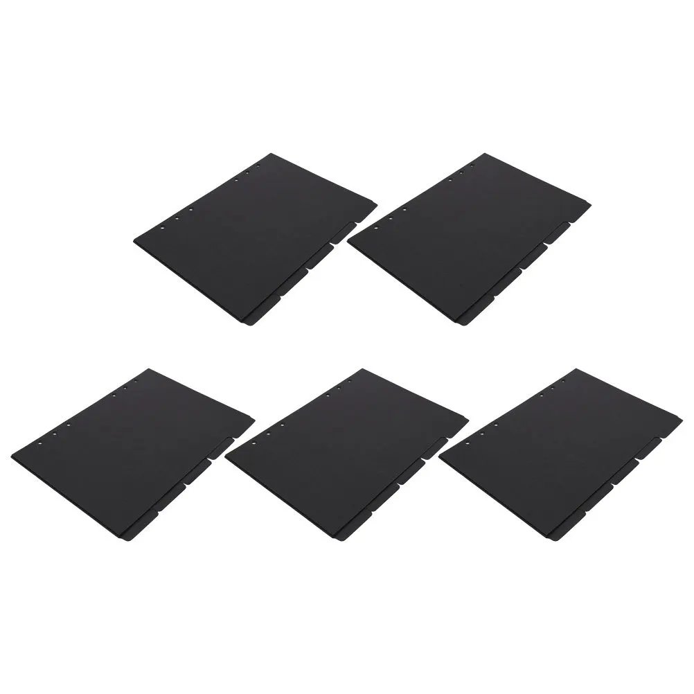 5pcs Index Labels Paper Binder Dividers A5 Notebook Tab Organizers For Journal Diaries Reports Notepad Divider Tabs