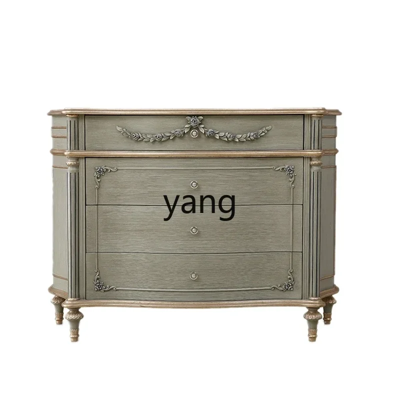 

yjq solid wood four or five bucket entrance storage cabinet