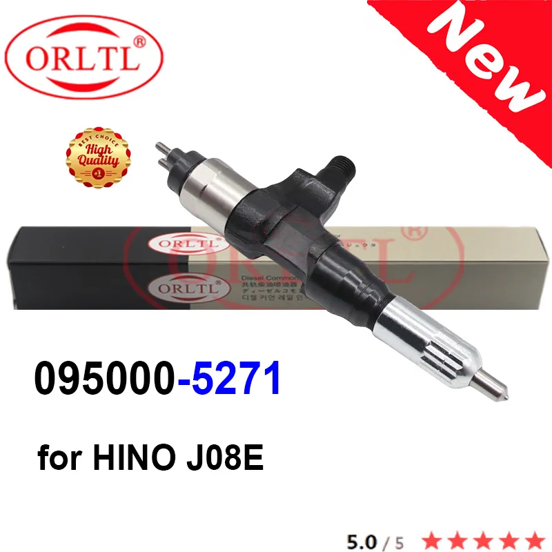 ORLTL NEW 095000-5271 0950005271 095000 5271 23670E0250 23670E0251 Diesel Injector Assembly 23670 E0250 for HINO J08E