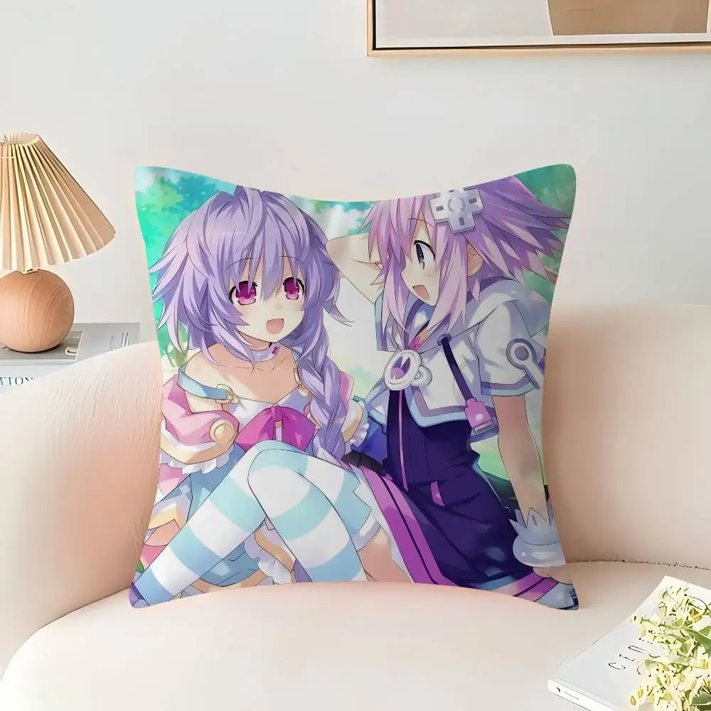 HyperdimensionS N-Neptunia وسادة هدية ديكور غرفة نوم أريكة غطاء وسادة السيارة 45x45