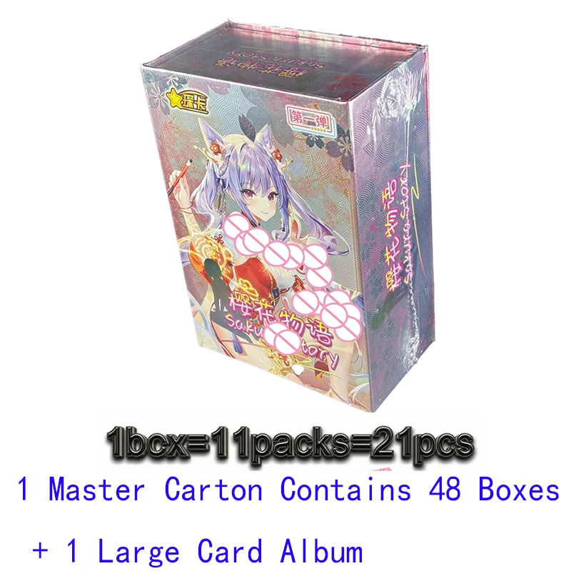 Goddess Story Collection Cards Sakura Story Anime Waifu Trading Card TCG CCG Rare Collectible Card Game Booster Box Gift for Fan