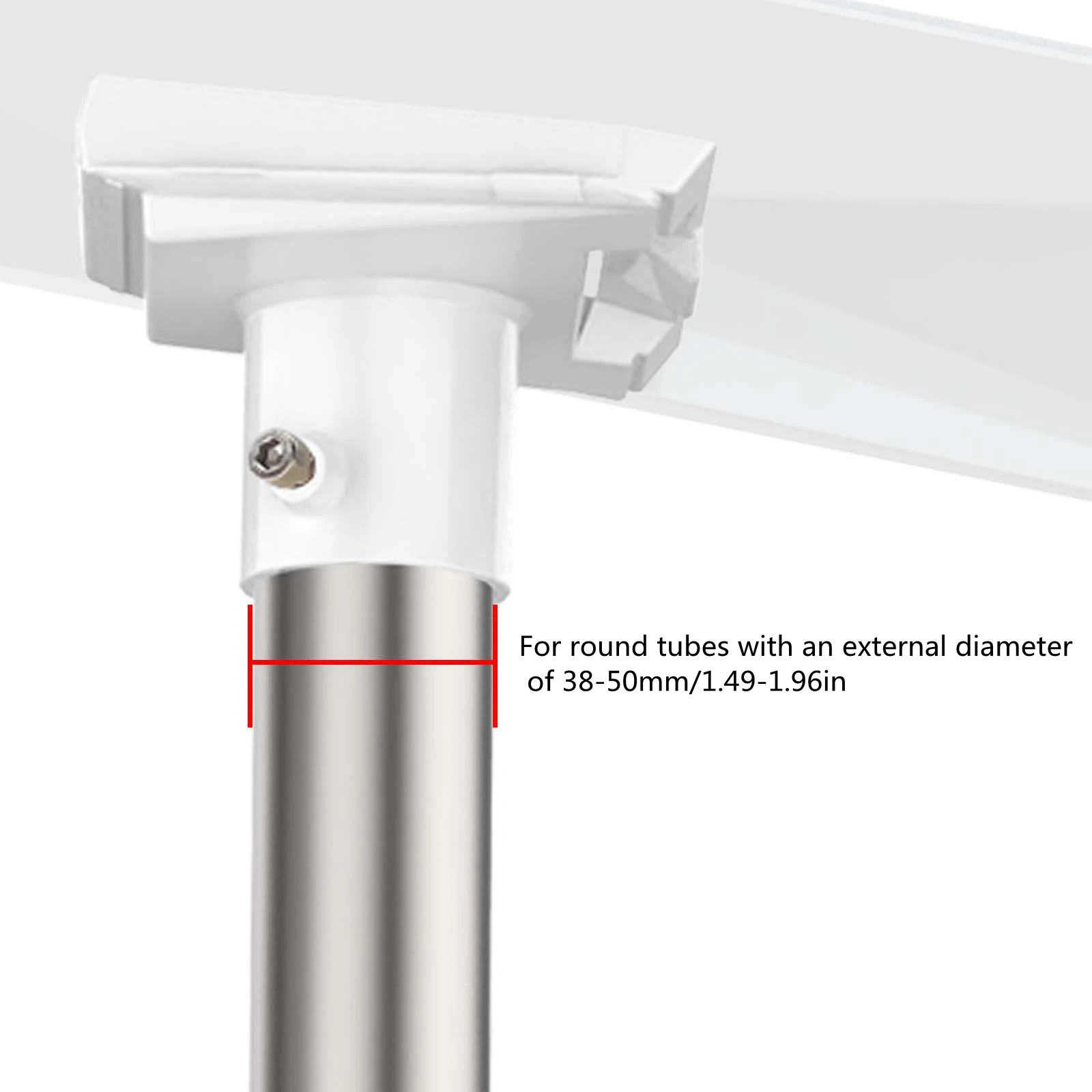 Per staffa adattatore in plastica per adattatore per tubo StarLink Gen 3 per tubi tondi con un diametro esterno di 38-50MM/1,49-1,96IN