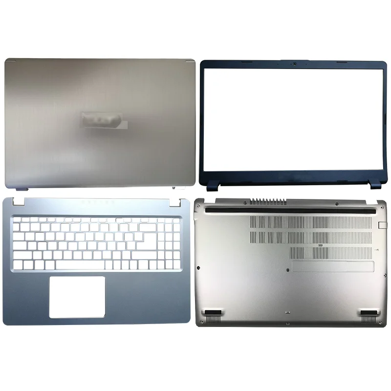 

NEW Laptop LCD Back Cover/Front Bezel/Palmrest/Bottom Case for Acer A5 A515-52 A515-52G A515--57SF A515-52K Laptop Sleeve Silver