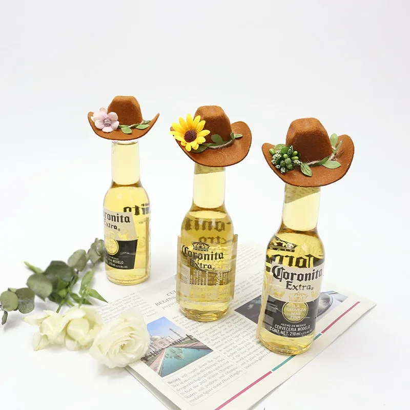 

Wine Bottle Hat Jungle Party Holiday Party Bottle Hats Atmosphere Decoration Supplies For Home Bar Decoration Crafts