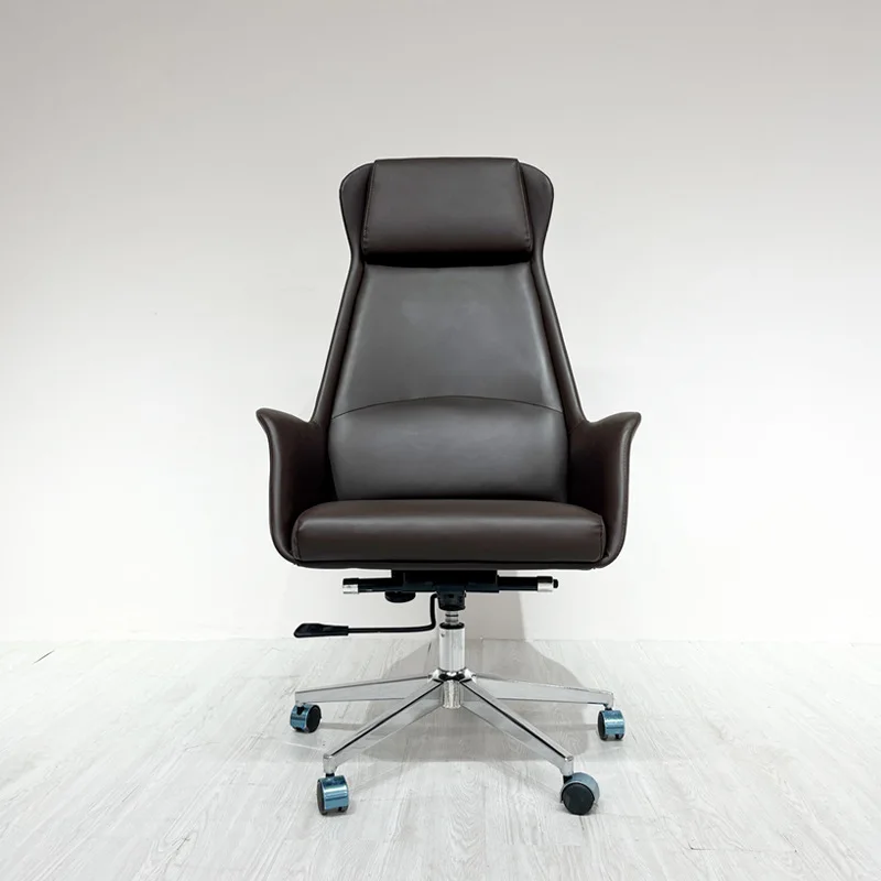 

Computer chair, home office chair, comfortable sedentary, leather conference boss , high back leather casual lift large