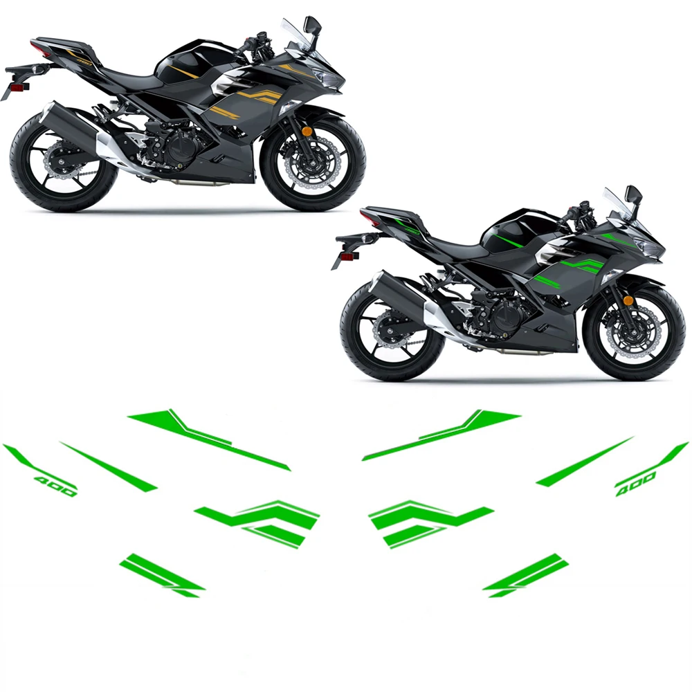 For Kawasaki NINJA400 ninja 400  2018 2019 2020 2023 Ninja Motorcycle Accessories Fairing Sticker Whole Car Sticker Kit