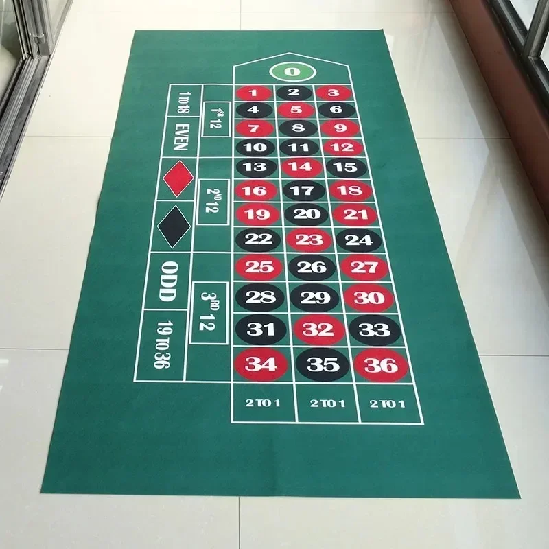 90x180 سنتيمتر الوجهين بوكر الوسادة Blackjack لعبة النرد وطاولة الروليت غير المنسوجة النسيج كازينو اكسسوارات الترفيه المنزلي