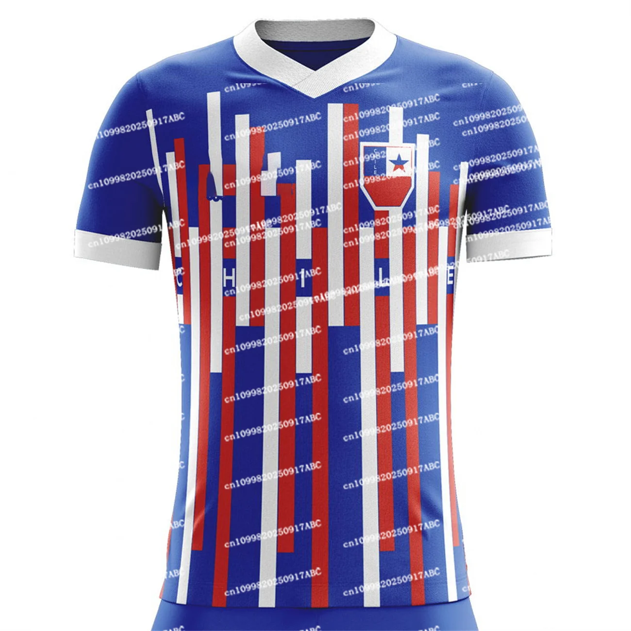 

Hot 25/26 Men Jersey Tshirt Chile Football Jersey Sport Outdoor Football Jersey Summer Women Jersey Adults Kid Jersey Tshirt