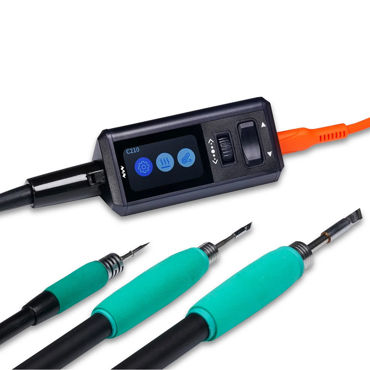 محطة لحام صغيرة من MINIWARE TS1M: PD 3.1 28V 140W متوافقة مع مقبض T245 ومكواة لحام رقمية محمولة C210 Repai