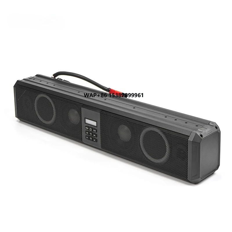 

Electric Golf Cart Accessories Soundbar for 6 Speakers Voice Dominator Plastic IP66 Waterproof RGB Ambient Lighting