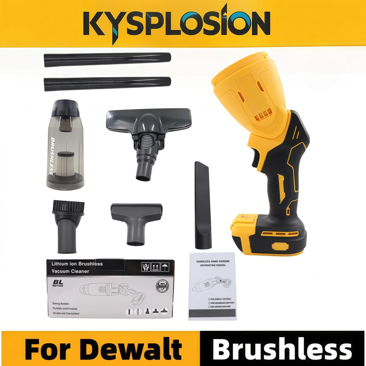 Vacuum Cleaner Handheld Cordless Powerful Vacuum Cleaner Multi-function Dust Collect Machine For Makita/Dewalt/Milwaukee Battery - view 2