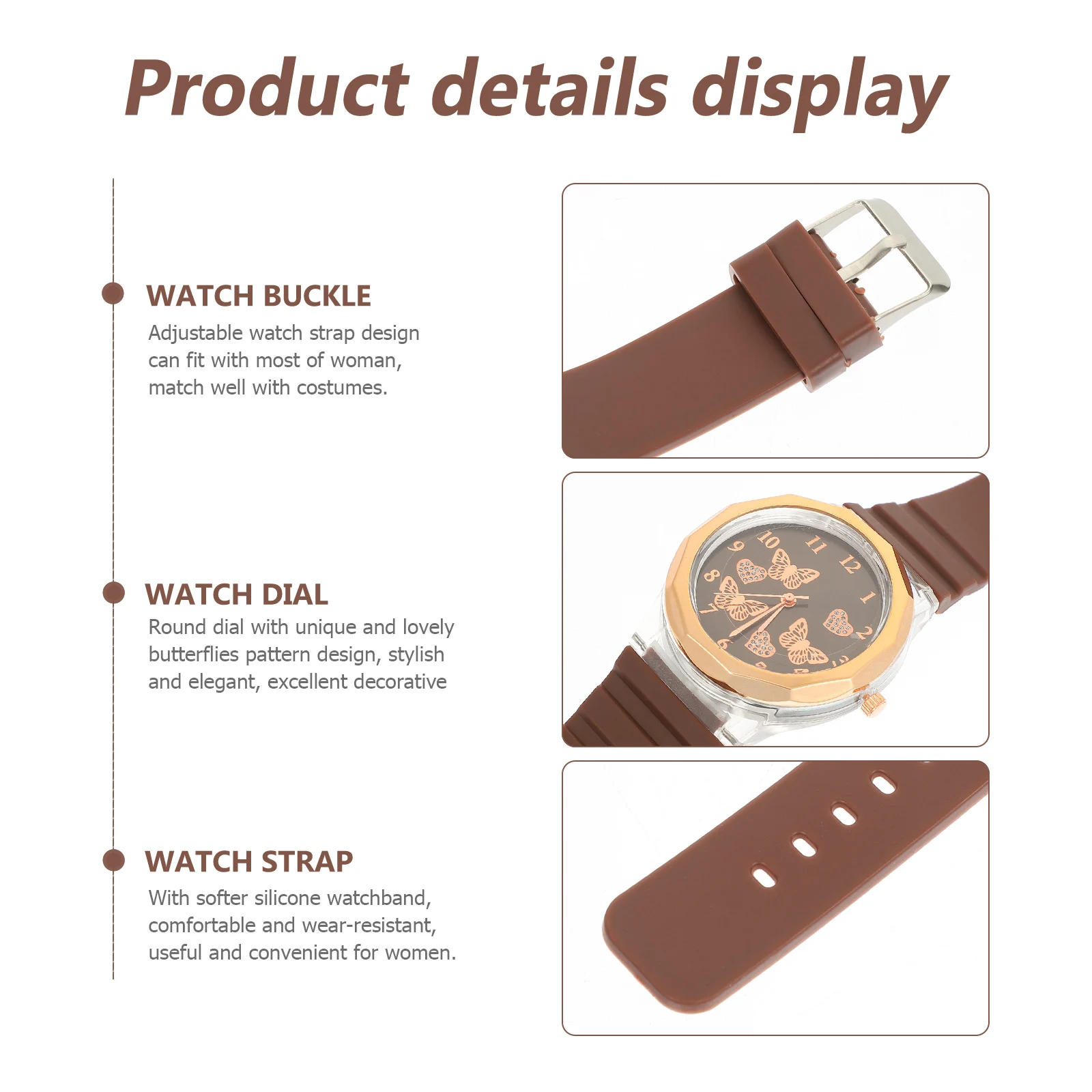 Кварцевые женские наручные часы с бабочкой, женские часы, подарочные часы для длинных часов для девочек