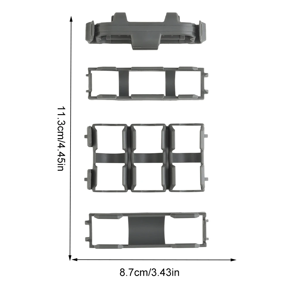 التكتيكية وحدات صندوق البطارية الملحقات حامل البطارية تخزين البطارية إدراج البطارية لبطاريات AAA 18650 18350 CR123A #6