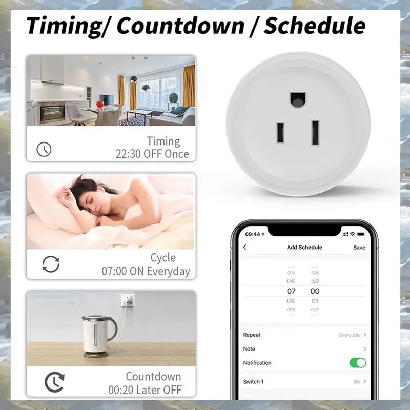 T82C Heißer Verkauf-Zigbee Smart Voice Control 16A Mit Power Überwachung Und Timing Funktion Für Alexa Google UNS Stecker