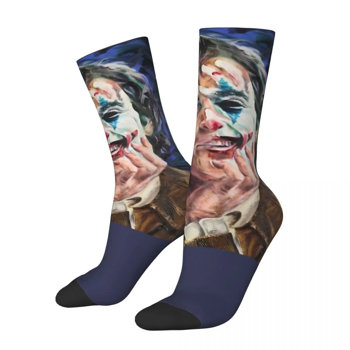 

Female Male Funny Joaquin Phoenx Actor Socks Cute Fashion Film Movie Socks Harajuku Stuff Middle TubeSocks Suprise Gift Idea