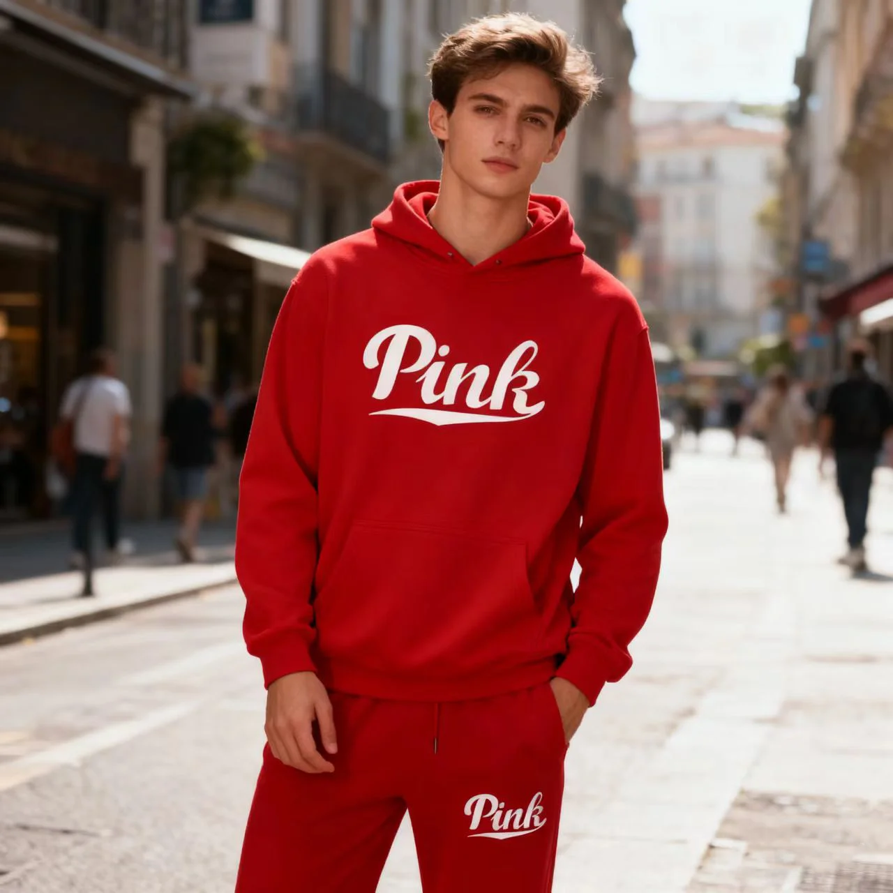 

Tracksuits Men/Women Casual Solid Warm Suits Hoodies Sweatpants Autumn Winter Pullover Sweatshirts Pants Sports Suit Two Piece