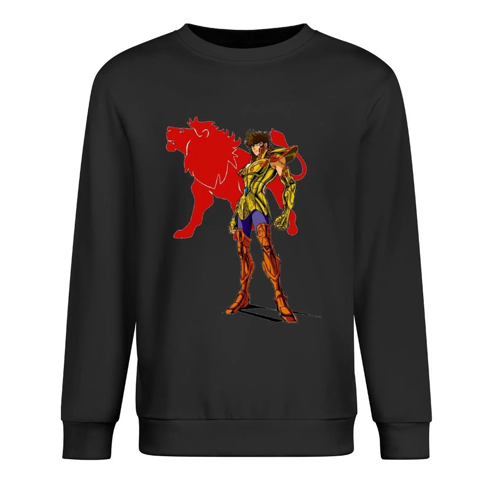

Gold Knight of the Constellation Leo Pullover korean style clothes japanese style graphic t shirts men sweatshirt