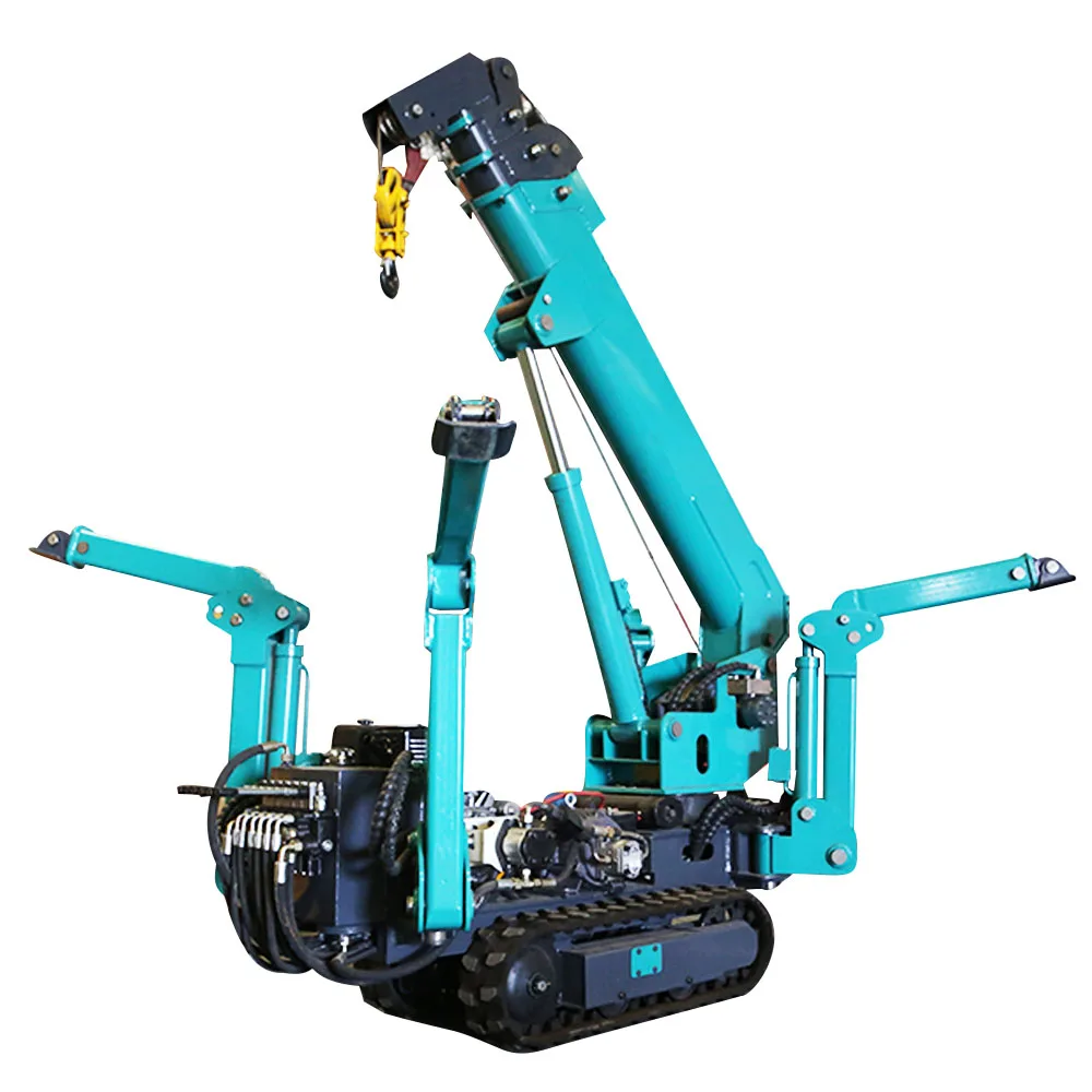 Factory Direct Efficient And Flexible Electric Telescopic Hydraulic Crawler Spider Crane