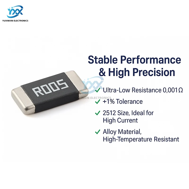 10 قطعة 2512 سبائك المقاوم 0.001Ω ~ 0.5Ω 1% 2 واط 3 واط الدقة منخفضة أوم المقاومة DIY بها بنفسك الالكترونيات استشعار الطاقة مصلحة الارصاد الجوية رقاقة نوع