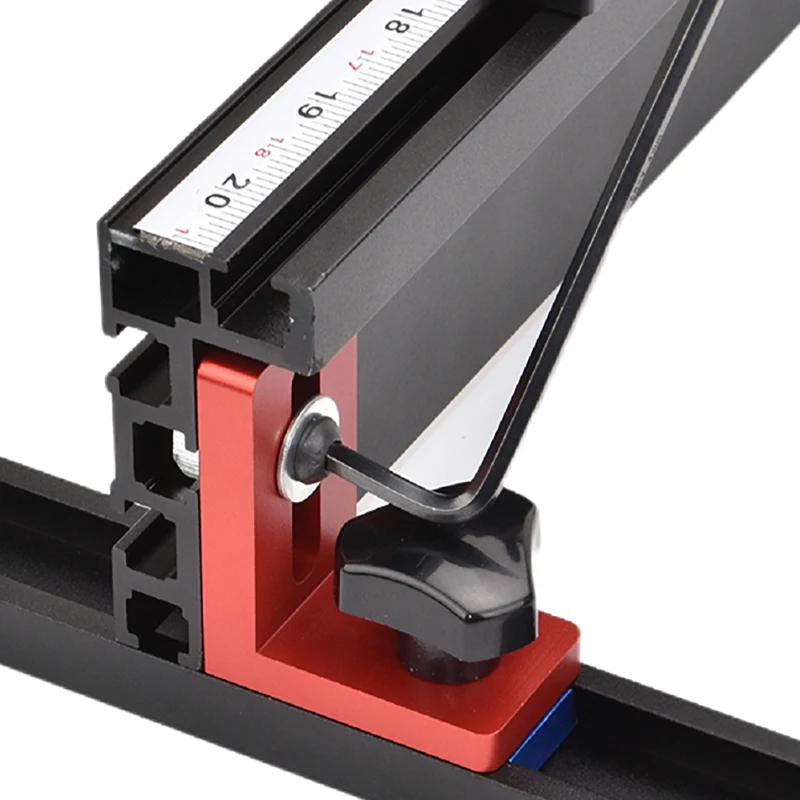 45 ประเภท Miter Track หยุด Chute Stopper อลูมิเนียม Backing Connector งานไม้ T Slot T แทร็กหยุดตาราง Saw DIY เครื่องมือ