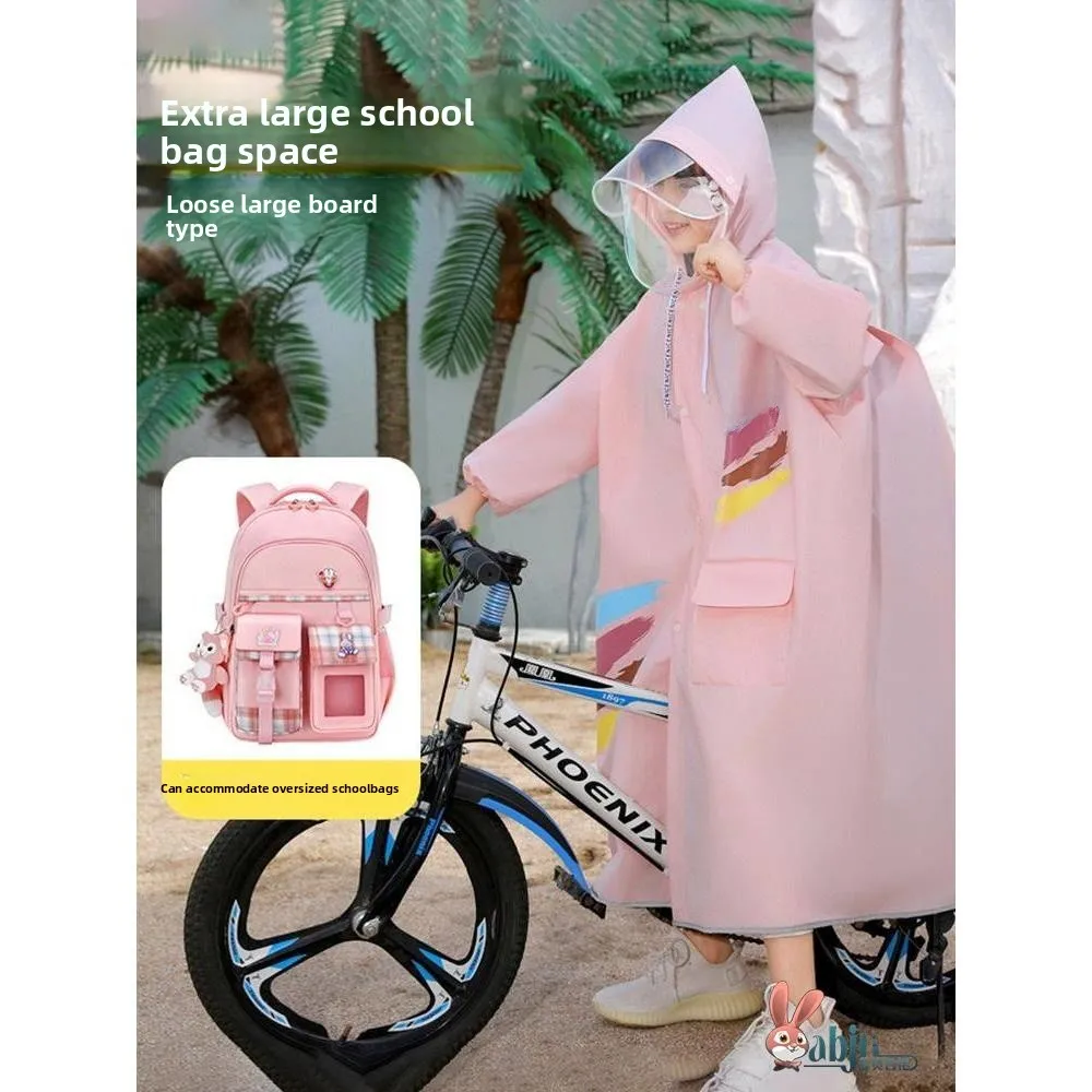 

Thickened Children's Raincoat Waterproof Portable Cycling Rainwear for Boys And Girls Primary And Middle School Students Spec...