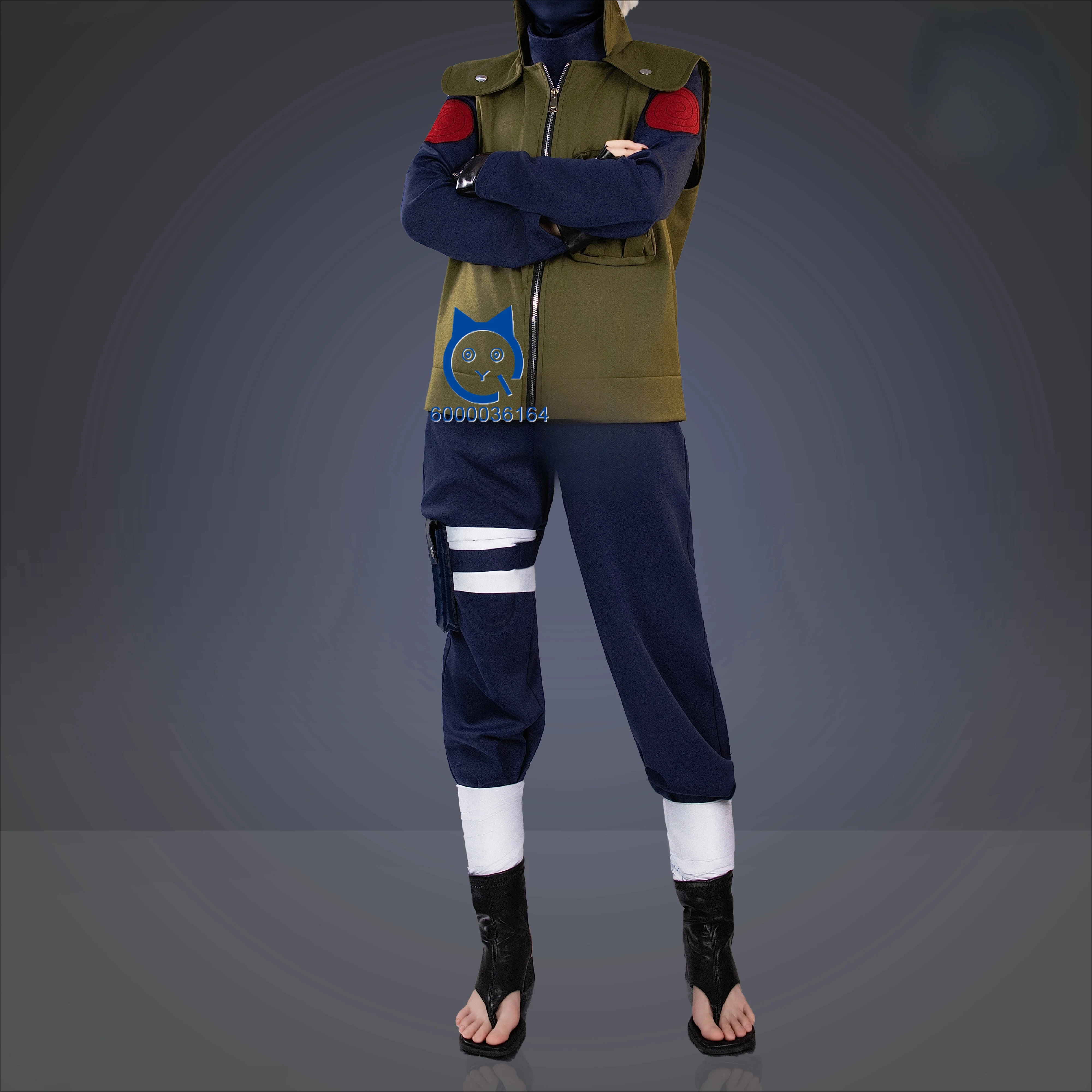 

Kakashi Hatake Cosplay Costume Anime Hot Role Playing Fashion Jacket Scarf Gloves Headwear Suits Set for Men Comic Con Outfit