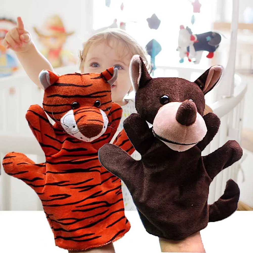 

Funny Hand Puppet Toy Realistic Looking No Odor Animal Hand Puppet Imaginative Hand Play Puppets Child Interactive Doll